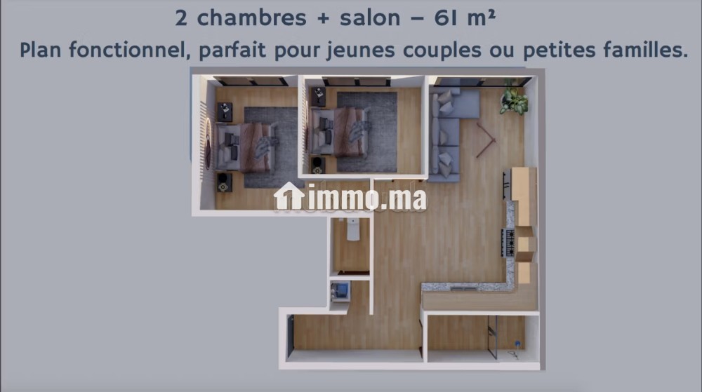 Appartement a vendre sur plan haut founty / farah - Vente Immobilier - Agadir - photo 8