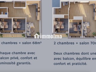 Appartement a vendre sur plan haut founty / farah - Appartement à vendre - Agadir