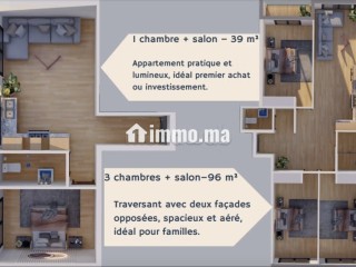 Appartement a vendre sur plan haut founty / farah - Appartement à vendre - Agadir
