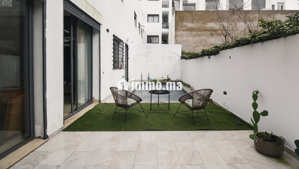 Longue Durée Duplex Meublé 3 ch Piscine Prk - Location Immobilier - Casablanca - photo 1