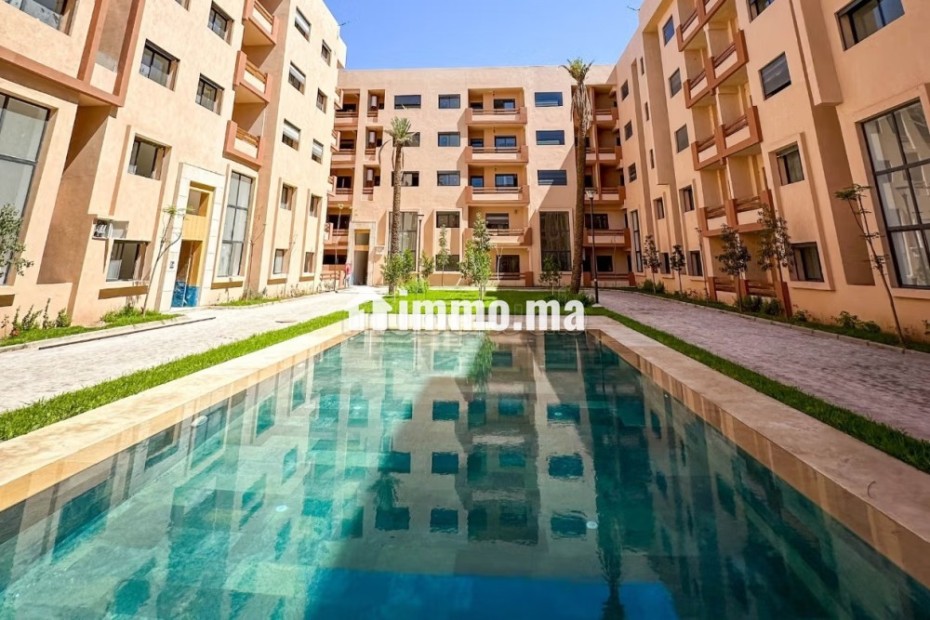 Appartement à Vendre de 2 chambres résidence avec Piscine - Vente Immobilier - Marrakech - photo 1