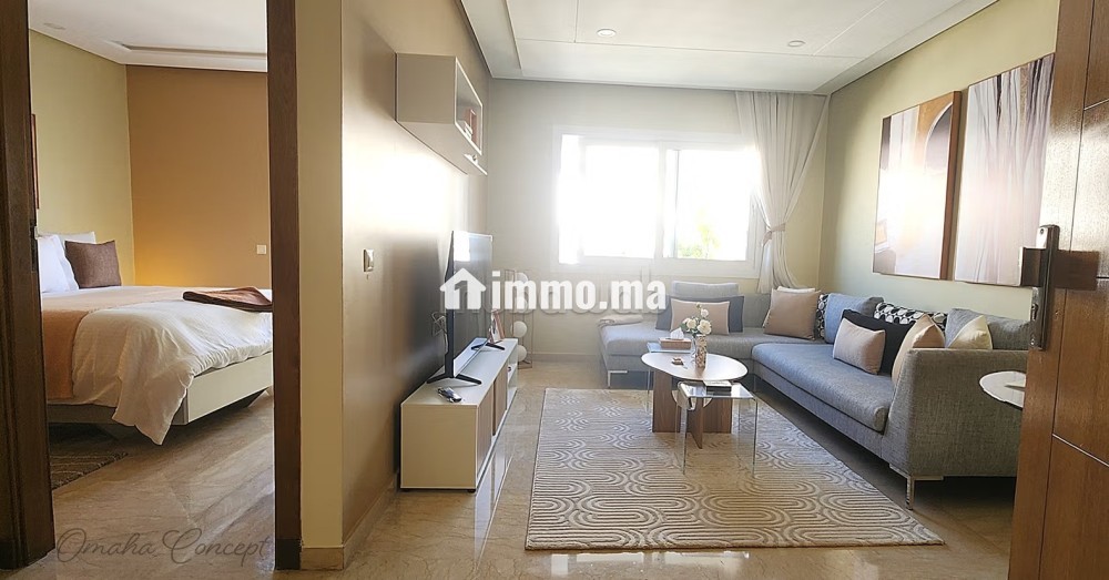 Studio meublé THS 49m2 3è Garage Terrasse Racine - Location Immobilier - Casablanca - photo 1