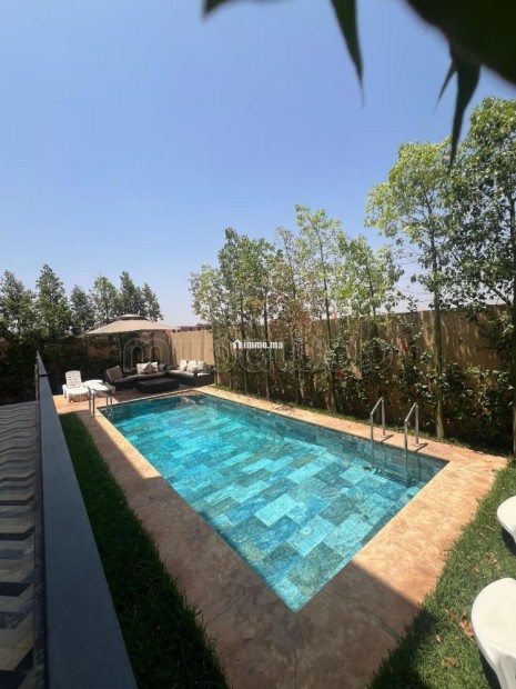 Location saisonnière villa de luxe à Route de Tahanaout. Surface de 410 m². Résidence avec concierge, climatisation générale - Vente Immobilier - Marrakech - photo 5