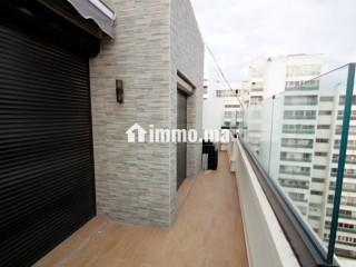 Anfa luxueux meuble 135 m² neuf 2 ch terrasse - Appartement à louer - Casablanca