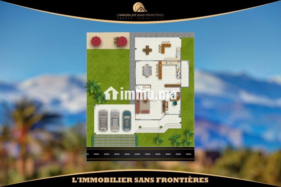 Terrain de 370 m² à Vendre – Route d’Ourika - Vente Immobilier - Marrakech - photo 1