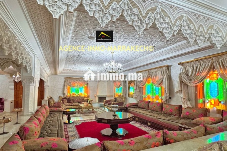 Villa style marocain 5 chambres, 5 salons, Piscine - Vente Immobilier - Marrakech - photo 2
