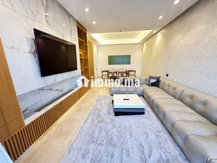 Très chic appartement 3 chambres à la location meublé dans une résidence avec piscine - Location Immobilier - Dar Bouazza - photo 6