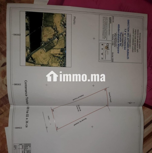 بقعة ارضية m²240 [مركز الأوداية مراكش] - Vente Immobilier - Marrakech - photo 1