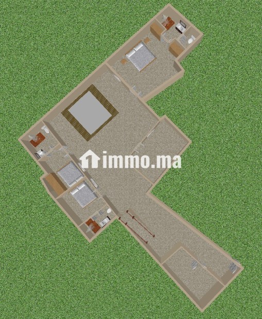 Terrain de 200 m2 à l Hara bab doukala - Vente Immobilier - Marrakech - photo 1