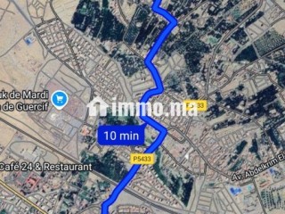 بقعة ارضية تجارية 120 متر مربع مسجلة ومحفظة واجهتين متقابلتين R+3 - Terrain à vendre - Guercif