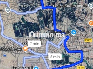 بقعة ارضية تجارية 120 متر مربع مسجلة ومحفظة واجهتين متقابلتين R+3 - Terrain à vendre - Guercif