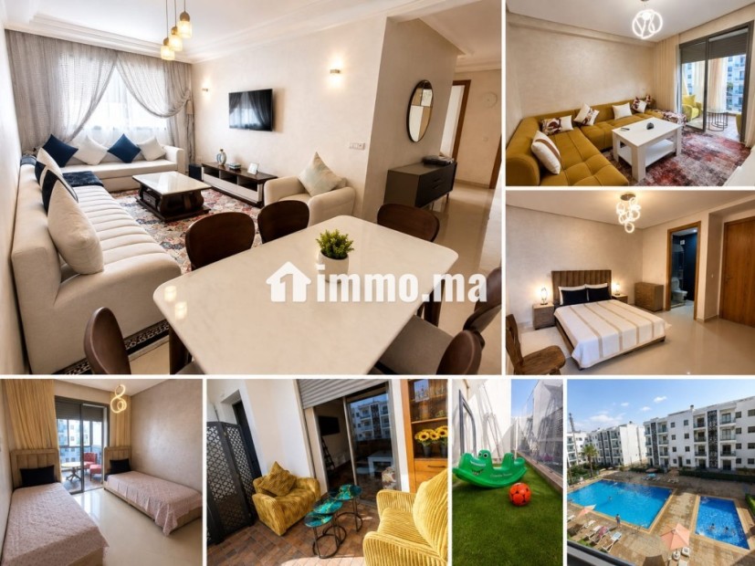Bel appartement familial à louer à la journée – EL MANSOURIA - Location Immobilier - El Mansouria - photo 1