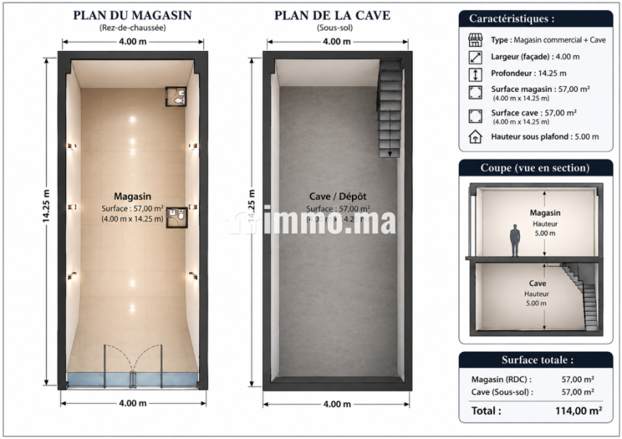 MAGASIN COMMERCIAL À VENDRE – CASABLANCA, SALMIA - Vente Immobilier - Casablanca - photo 4