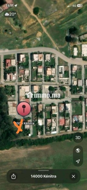 ارض فارغة 380 م مسجلة محفظة 3 وجهات - Vente Immobilier - Kenitra - photo 1
