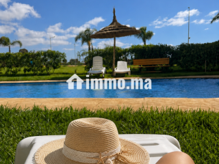 Vue piscine près de la plage cherrat - Appartement Location Vacances - Bouznika