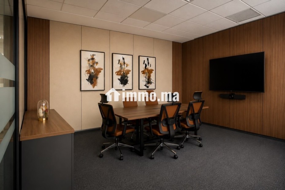 Bureau à louer bien équipé avec 3 place au garage - Location Immobilier - Casablanca - photo 7