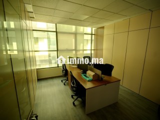 Bureau à louer bien équipé avec 3 place au garage - Bureau à louer - Casablanca