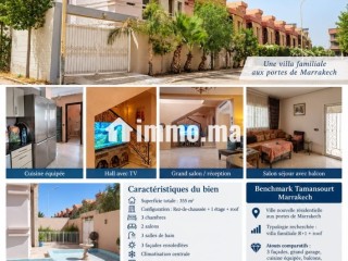 Villa Moderne à vendre à Tamansourt Marrakech 355m2 3 façades ensoleillées - Villa à vendre - Marrakech