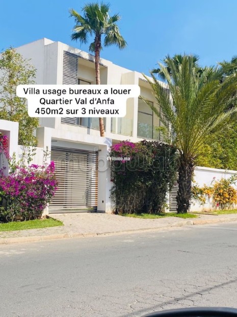 Villa usage professionnel a louer, sur Anfa Supérieur - Location Immobilier - Casablanca - photo 1