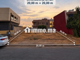 Terrain 399 m² à vendre à Marrakech avec plan autorisé pour villa - Terrain à vendre - Marrakech