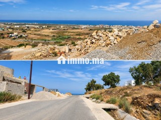 Terrain titré 300 ou 600 m² – Vue panoramique Méditerranée – Zone villas - Terrain à vendre - Tetouan