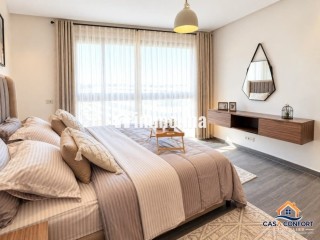 Location longue durée Studio de luxe meublé de 60 m² à la Marina, Casablanca - Appartement à louer - Casablanca