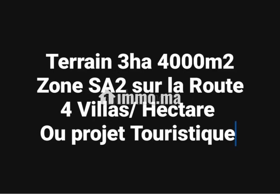 Terrain Titré Constructible À Vendre sur rte Bab Atlas - Vente Immobilier - Marrakech - photo 1