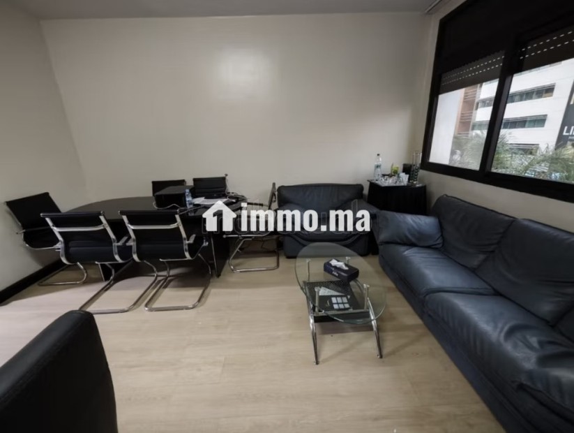 Bureau 87m2 à louer équipé Maarif face zara - Location Immobilier - Casablanca - photo 4
