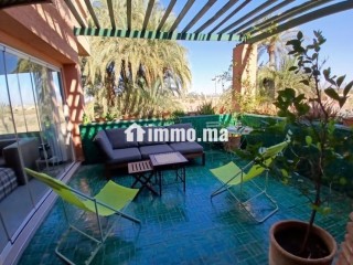 Location d'un appartement à Ennakhil Palmeraie.
Superficie 85 m².
Meublé - Appartement à louer