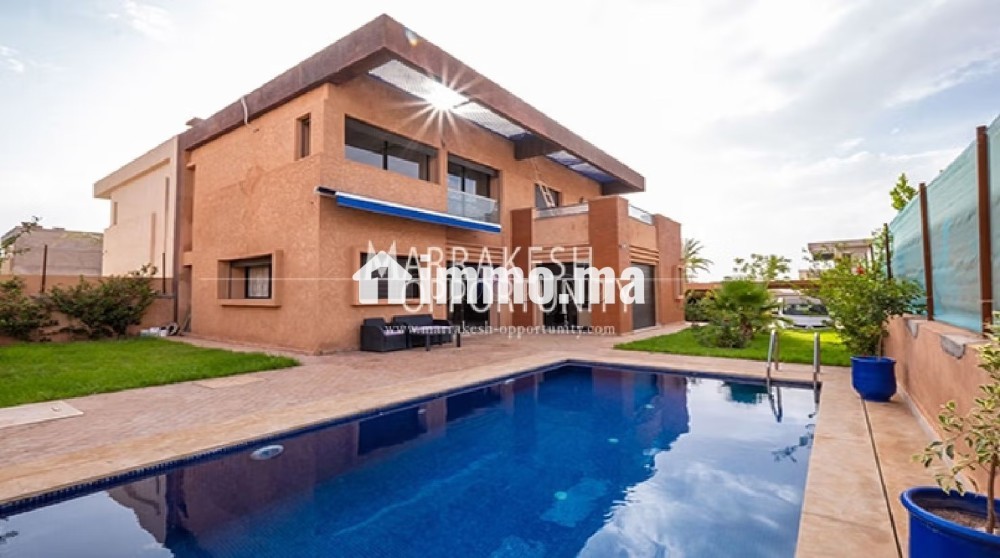 Location courte durée d'une belle villa meublée sur route d'Ourika - Vente Immobilier - Marrakech - photo 1