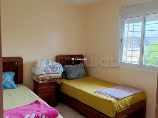 Location d'un appartement à Plage Oued Cherrat. 2 chambres. Bien meublé - Appartement à louer - Bouznika