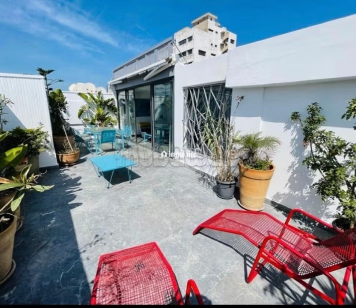Appartement duplex terrasse à la location à racine - Location Immobilier - Casablanca - photo 1