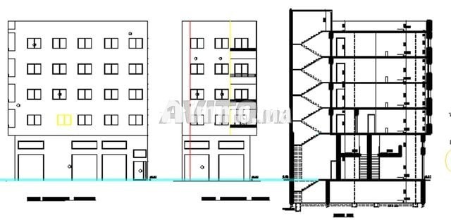 Terrain comerciel Angle en sous sol Rez et 4 étage - Vente Immobilier - Casablanca - photo 1