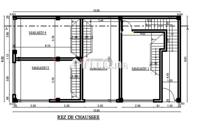 Terrain comerciel Angle en sous sol Rez et 4 étage - Vente Immobilier - Casablanca - photo 2