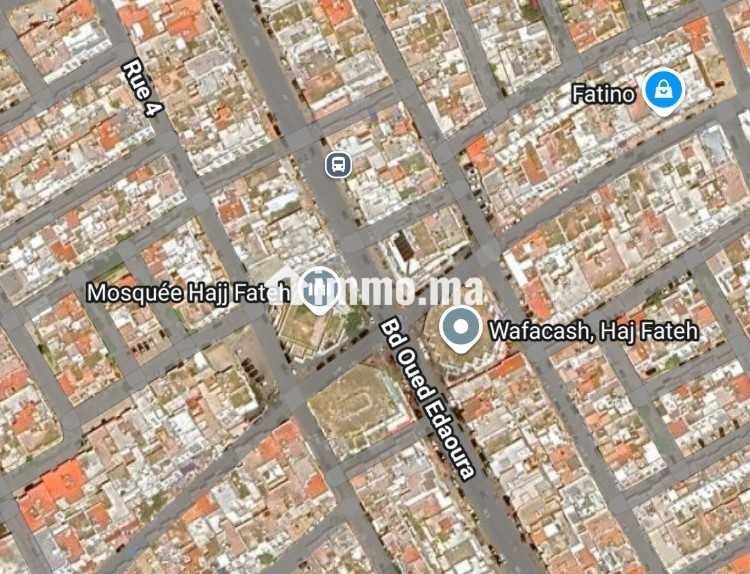 Terrain R+3 de 415 m² & 3 façades à Haj Fateh Oulf - Vente Immobilier - Casablanca - photo 1