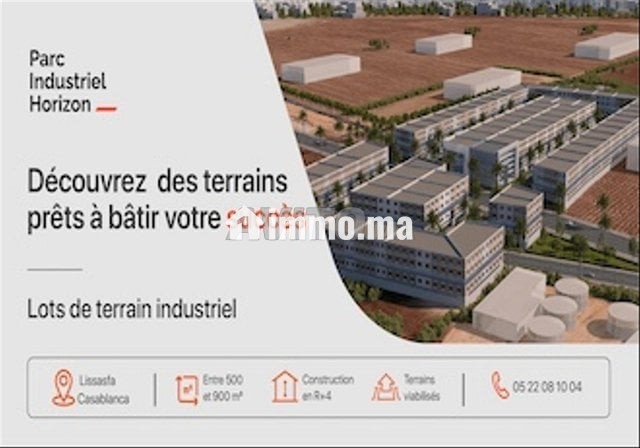Lot de terrain industriel 501 m2 a vendre - Vente Immobilier - Casablanca - photo 1