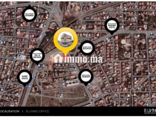 79m2, Bureau neuf, Immeuble B Living, R. P. Bachkou - Bureau à louer - Casablanca