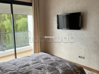 Superbe appartement à louer à Riyad. Surface de 100 m². Piscine, climatisation - Appartement à louer - Rabat