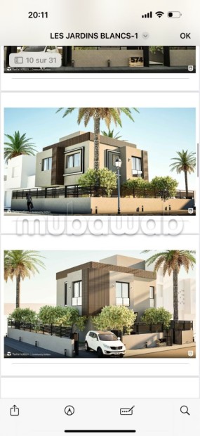Magnifique villa à vendre à Route de Tahanaout. 3 belles chambres. Environnement calme avec vue sur la montagne, fenêtre double vitrage - Vente Immobilier - Marrakech - photo 1