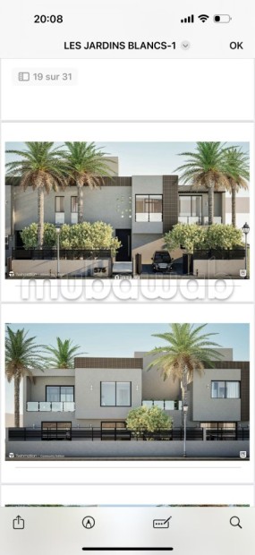 Magnifique villa à vendre à Route de Tahanaout. 3 belles chambres. Environnement calme avec vue sur la montagne, fenêtre double vitrage - Vente Immobilier - Marrakech - photo 2