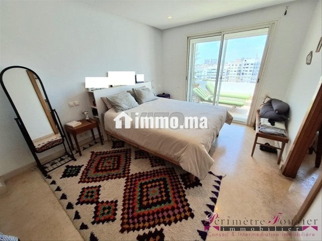 RACINE BEL APPT MEUBLÉ AVEC TERRASSE A LOUER - Location Immobilier - Casablanca - photo 7