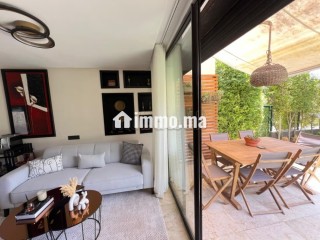 Bouskoura VILLE VERTE: Vente Duplex Avec Grand Jardin - Appartement à vendre