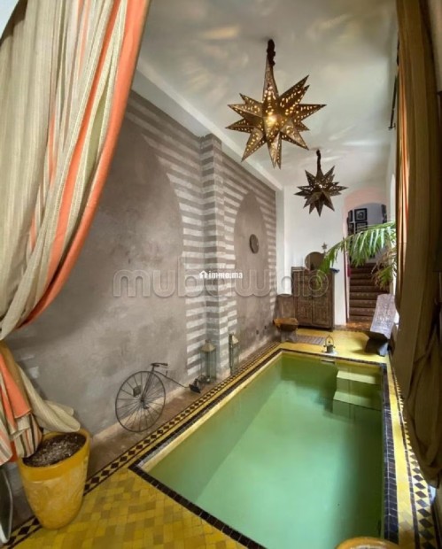 Vente riad maison d’hote renovee titree de 260m² hab avec 6 chambres à bab doukkala marrakech medina - Vente Immobilier - Marrakech - photo 1