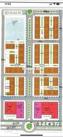 Lot de terrain R plus 3 deux facades - Vente Immobilier - Marrakech - photo 1