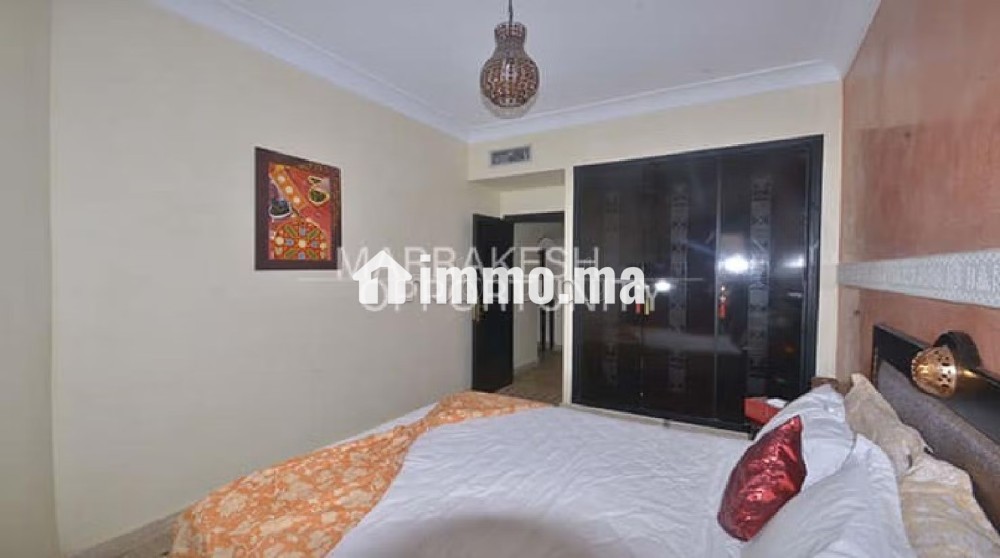 Location appartement meublé situé dans une belle résidence sécurisée et fermée - Location Immobilier - Marrakech - photo 5