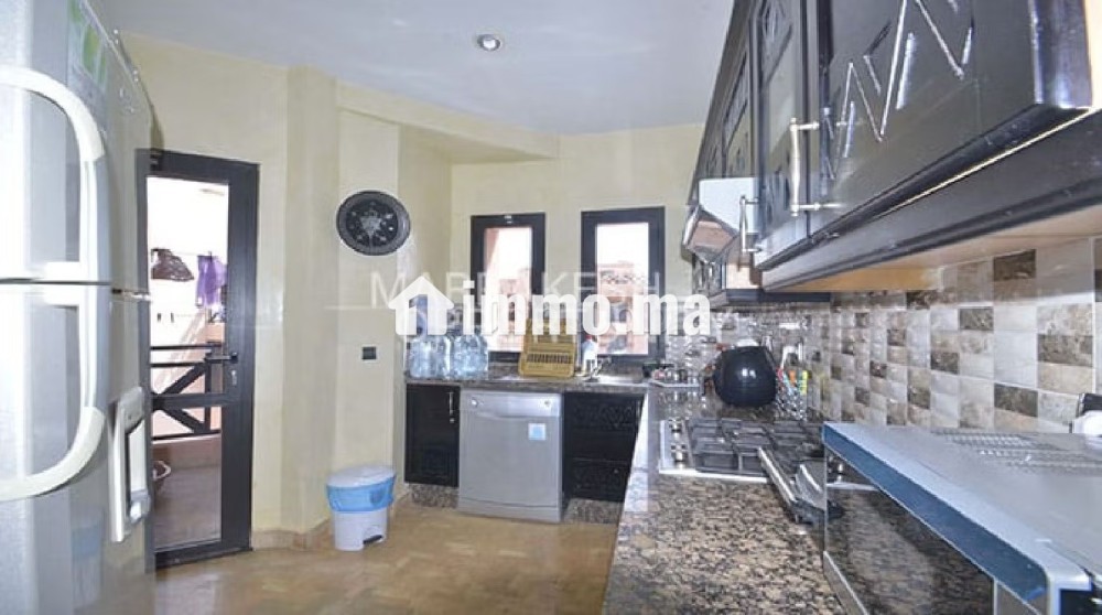 Location appartement meublé situé dans une belle résidence sécurisée et fermée - Location Immobilier - Marrakech - photo 8