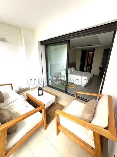Top appartement meublé terrasse à louer à ain diab - Location Immobilier - Casablanca - photo 2