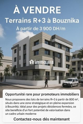 Opportunité Terrains de 800 m² en R3 à Bouznika - Vente Immobilier - Bouznika - photo 1