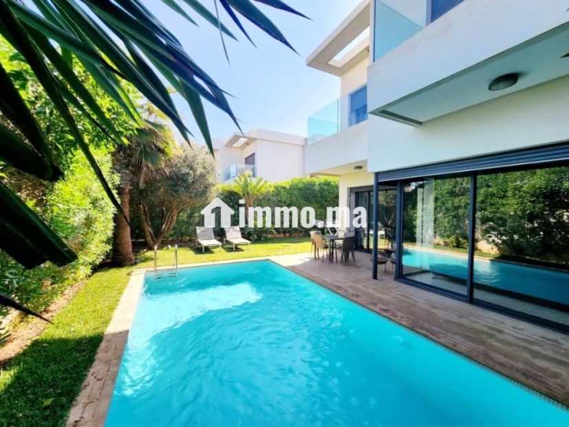 Villa jumelée 4 ch avec piscine résidence fermée - Vente Immobilier - Casablanca - photo 1