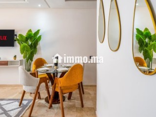 Appartements à louer à Hivernage. Superficie 75 m². Porte blindée, salon marocain traditionnel - Appartement à vendre